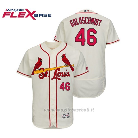 Maglia Baseball Uomo St. Louis Cardinals Paul Goldschmidt Flex Base Autentico Collezione Alternato Crema